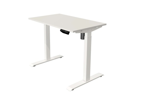 Elektrisch höhenverstellbarer Schreibtisch Kerkmann Move 1, 100x60, Weiß, mit Höhenspeicher für 3 Positionen